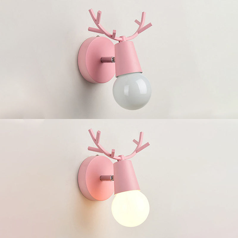 Unique Shade Wall Lighting Modern Nordic Style Metal 1 Light Sconce Light in Black and White