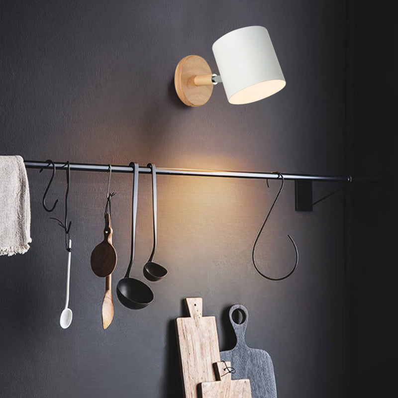 Moderni macaron nordici in stile geometrico con sconde da parete ombre geometrica 1 flione leggero in bianco e nero