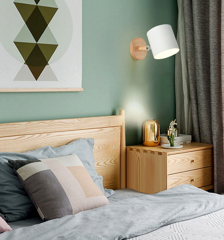 Moderni macaron nordici in stile geometrico con sconde da parete ombre geometrica 1 flione leggero in bianco e nero