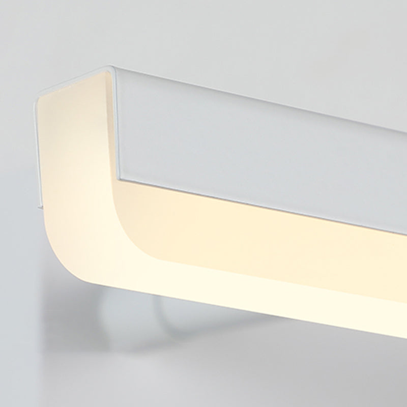 Mur mural linéaire concis moderne Lampe murale extensible en fer laqué avec ombre acrylique