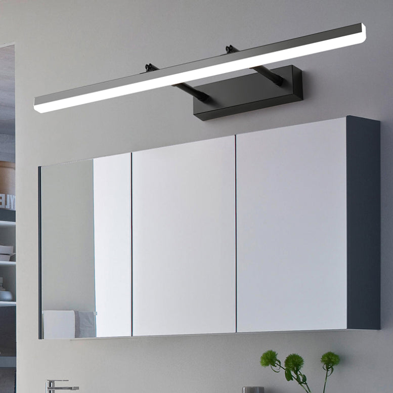 Mur mural linéaire concis moderne Lampe murale extensible en fer laqué avec ombre acrylique