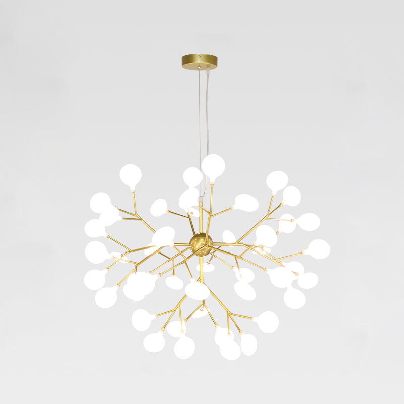 Acrylic Radial Pendant Light in Modern Creative Style Iron Firefly Hanging Lamp for Interior Spaces