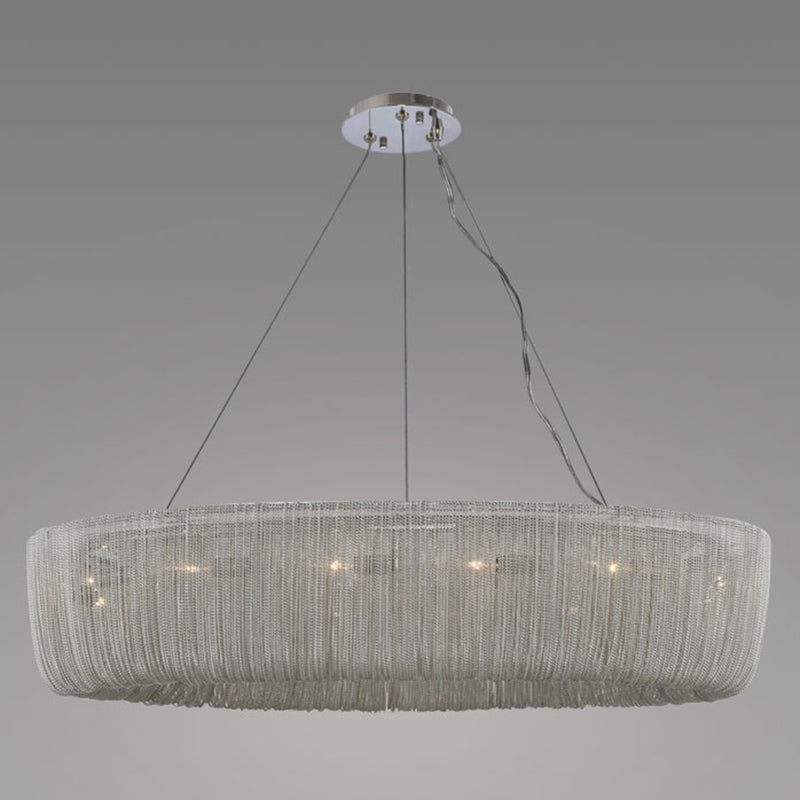 Aluminum Contemporary Hanging Light Fixtures Tassel Drop Lamp for Living Room