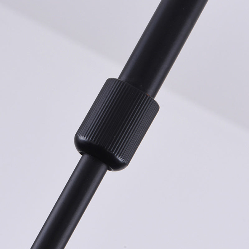 Modern Minimalist Office LED Hanging Lamp Wrought Iron Circular Pendant Light with Acrylic Shade