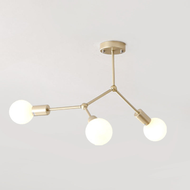Plafonnier Design à ampoule nue de Style industriel, luminaire rétro pour salon