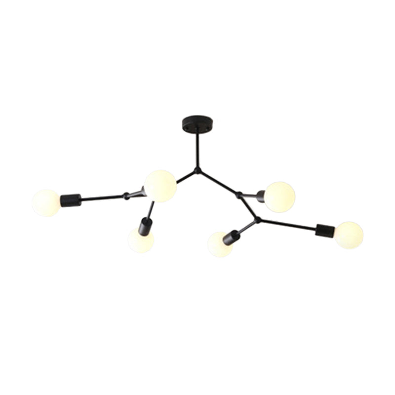 Lámpara de techo con diseño de bombilla desnuda de estilo industrial, accesorio de iluminación Retro para sala de estar