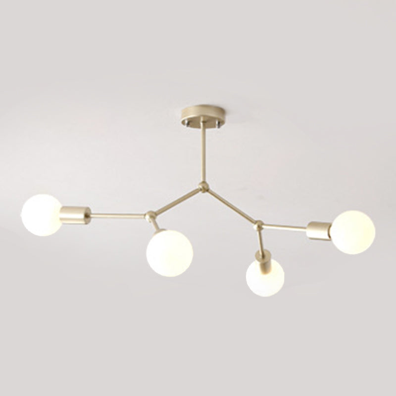 Plafonnier Design à ampoule nue de Style industriel, luminaire rétro pour salon