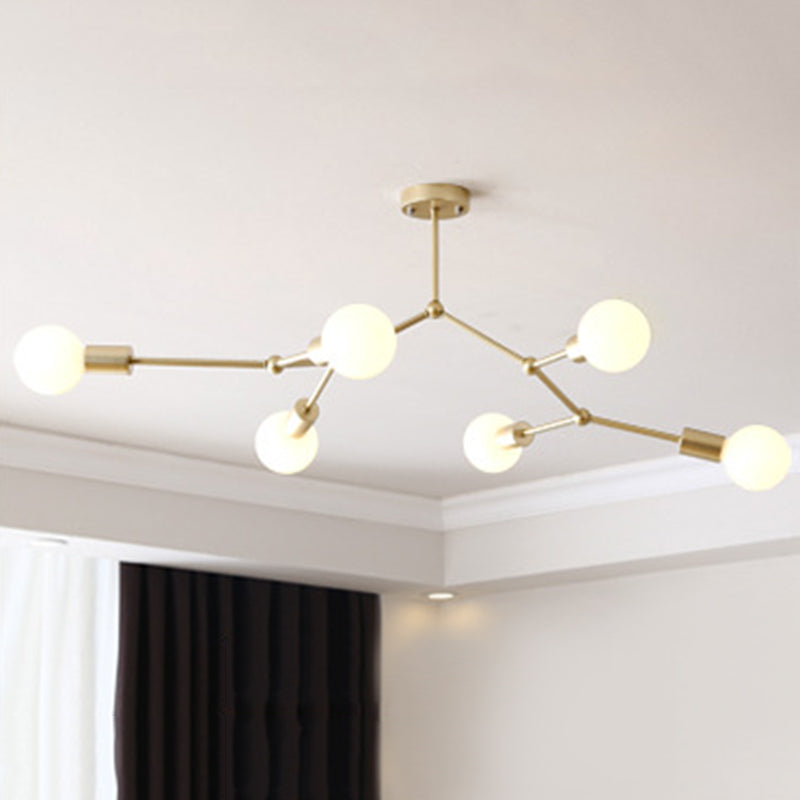 Plafonnier Design à ampoule nue de Style industriel, luminaire rétro pour salon