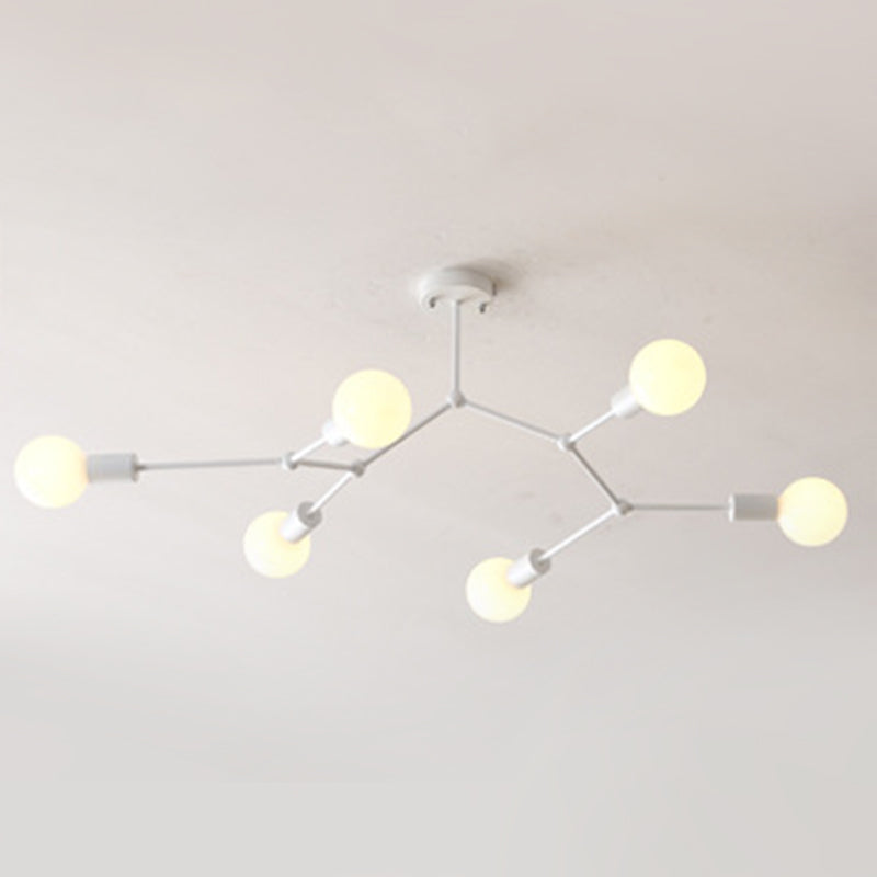 Plafonnier Design à ampoule nue de Style industriel, luminaire rétro pour salon