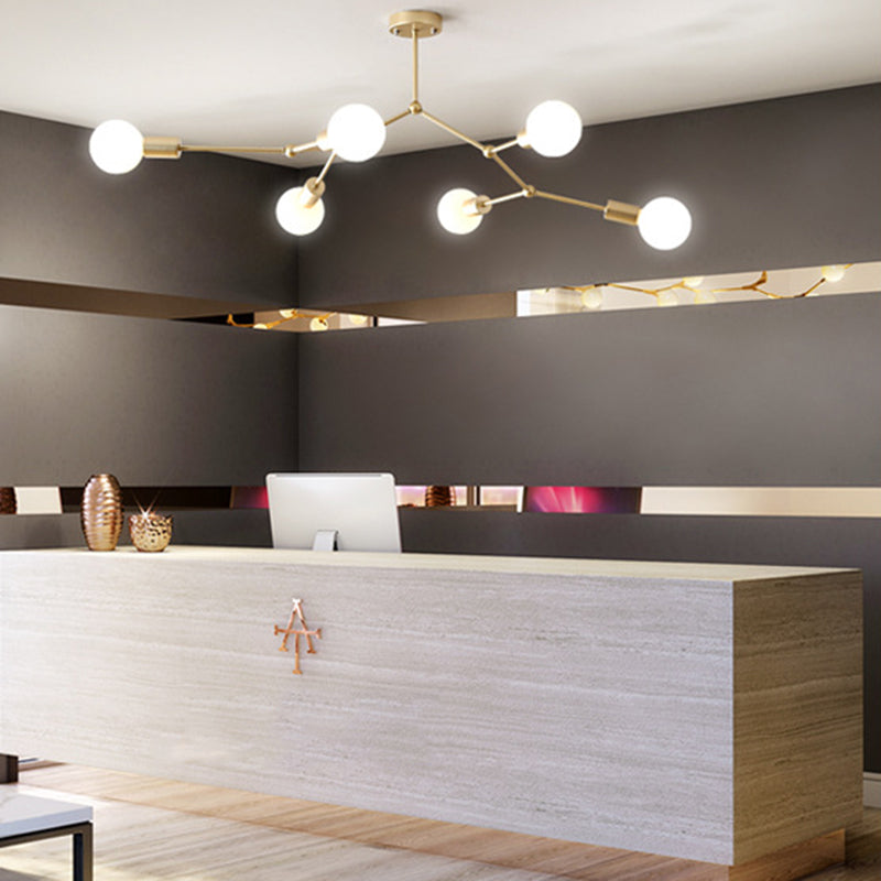 Plafonnier Design à ampoule nue de Style industriel, luminaire rétro pour salon
