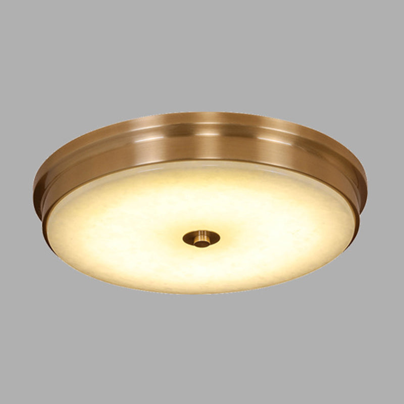 Round Flush Mount Lighting Stone Traditional Flush Ceiling Light Fixtures