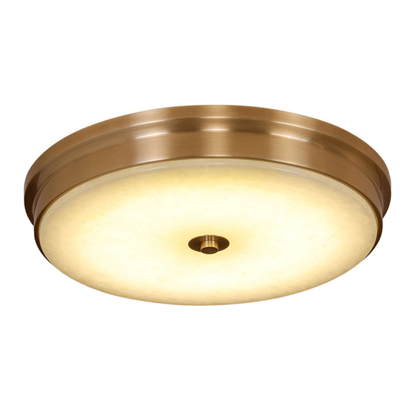 Round Flush Mount Lighting Stone Traditional Flush Ceiling Light Fixtures