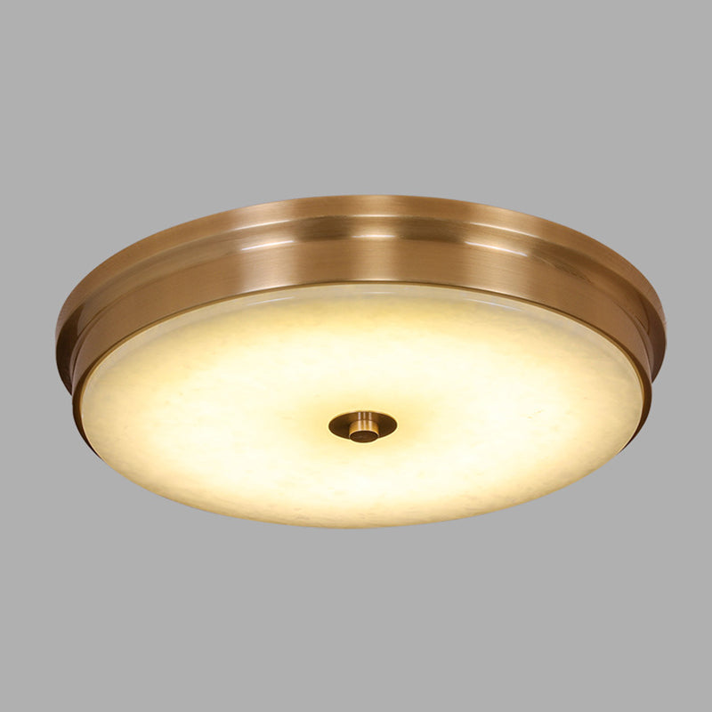 Round Flush Mount Lighting Stone Traditional Flush Ceiling Light Fixtures