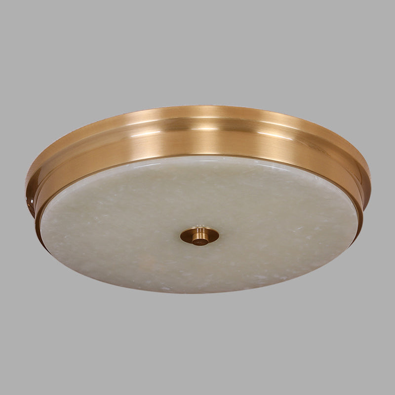 Round Flush Mount Lighting Stone Traditional Flush Ceiling Light Fixtures