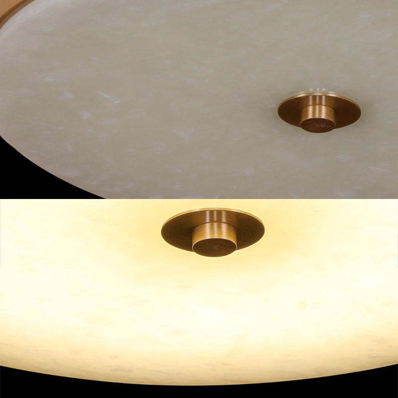 Round Flush Mount Lighting Stone Traditional Flush Ceiling Light Fixtures