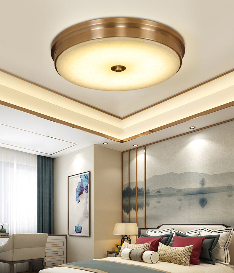 Round Flush Mount Lighting Stone Traditional Flush Ceiling Light Fixtures