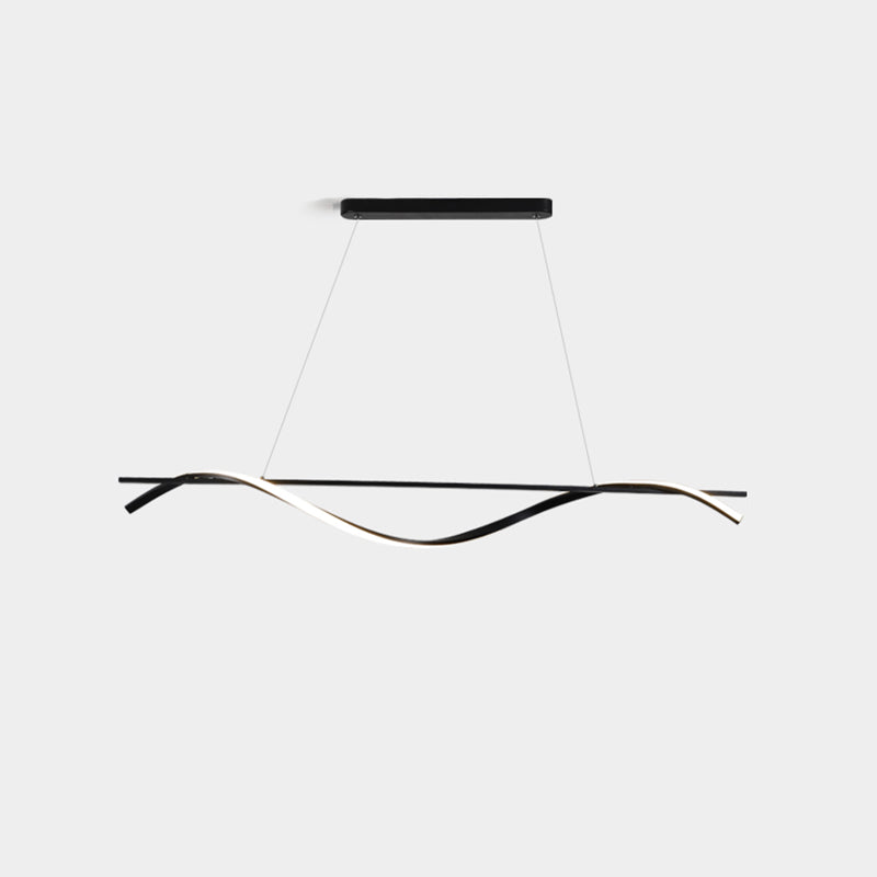 Luci sospese in stile moderno Black Sospeded Lighting Apparecchio per la sala riunioni in ufficio