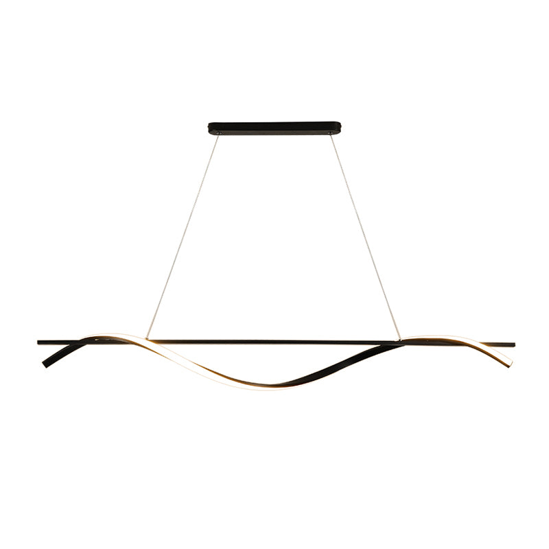 Luci sospese in stile moderno Black Sospeded Lighting Apparecchio per la sala riunioni in ufficio