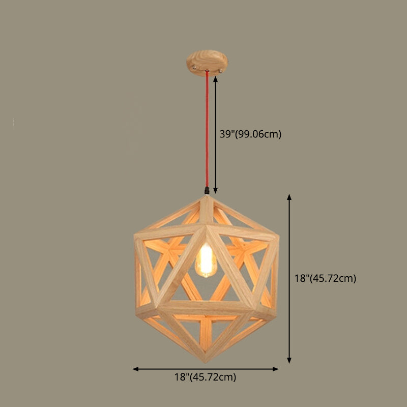 Kooi houten hanglampverlichting armatuur Noordse stijl hanglampje kit voor eetkamer