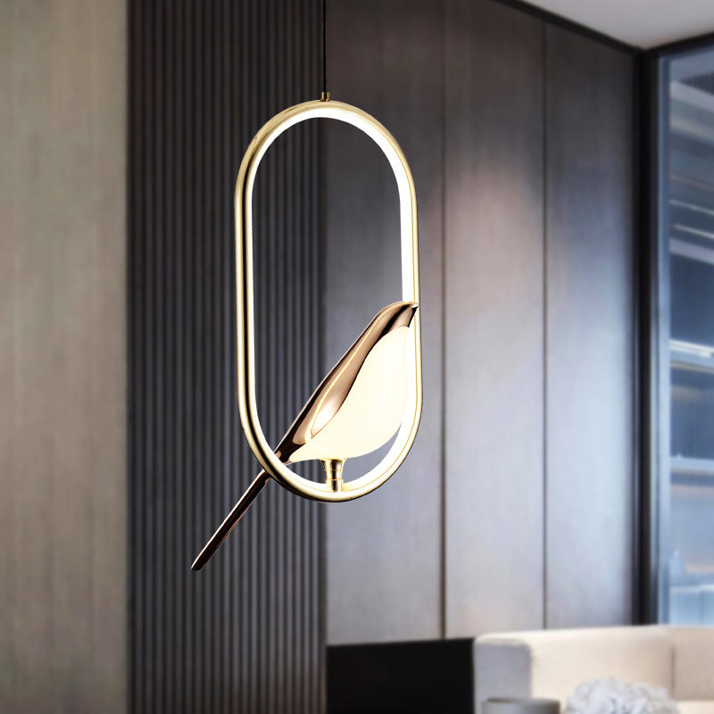 Eigentijdse geometrie vorm hanger lamp eenvoud LED -verlichting armatuur voor barstudieruimte