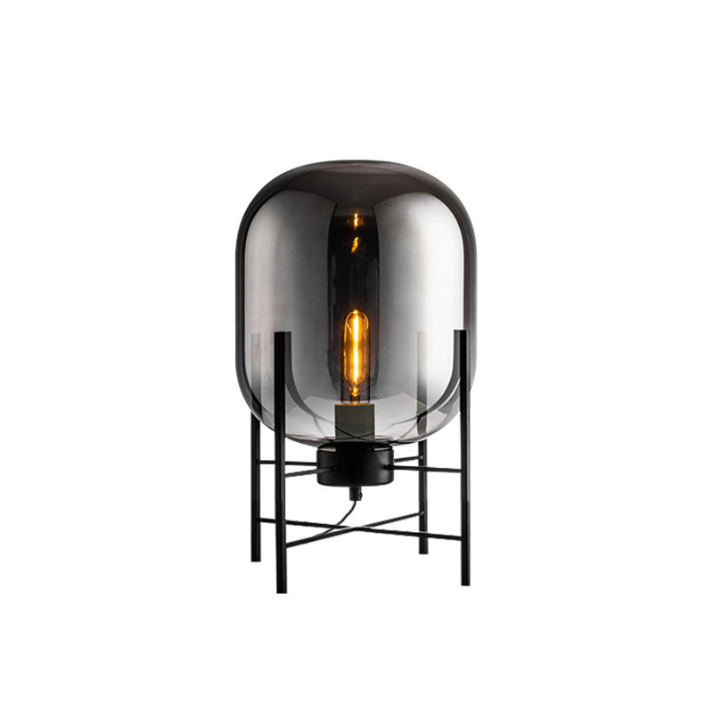 Ultramoderne eenvoud vat tafellamp glas nachtkastje lamp voor slaapkamer