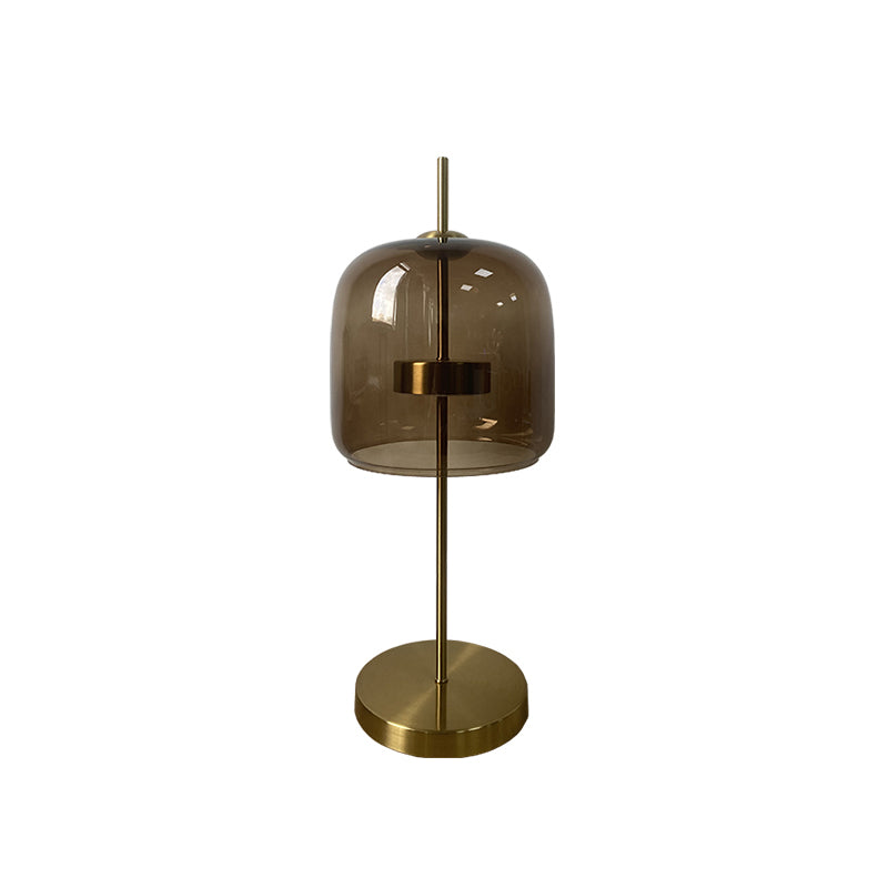Ultra-modern Simplicity Bell Table Lamp Glass Nightstand Lamp for Bedroom