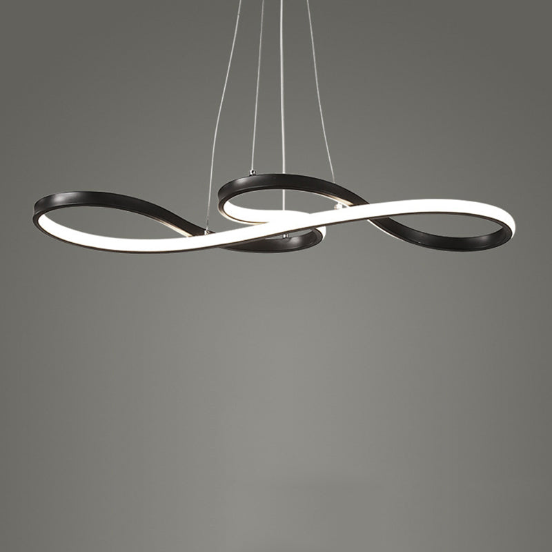 29.5" Wide Modernist LED Chandelier Lamp Acrylic Hanging Light for Living Room