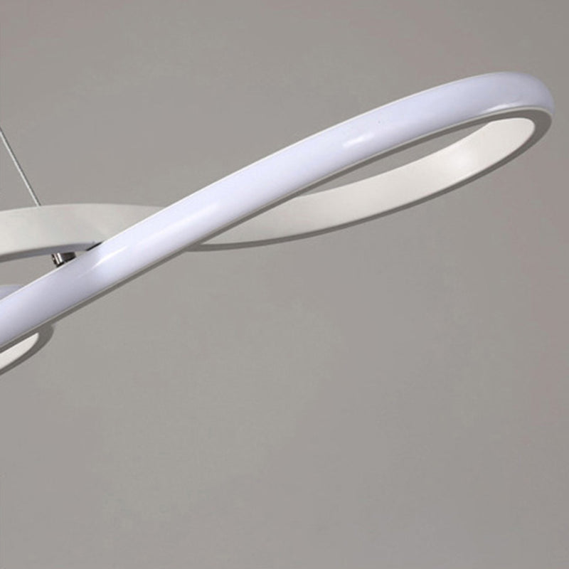 29.5" Wide Modernist LED Chandelier Lamp Acrylic Hanging Light for Living Room