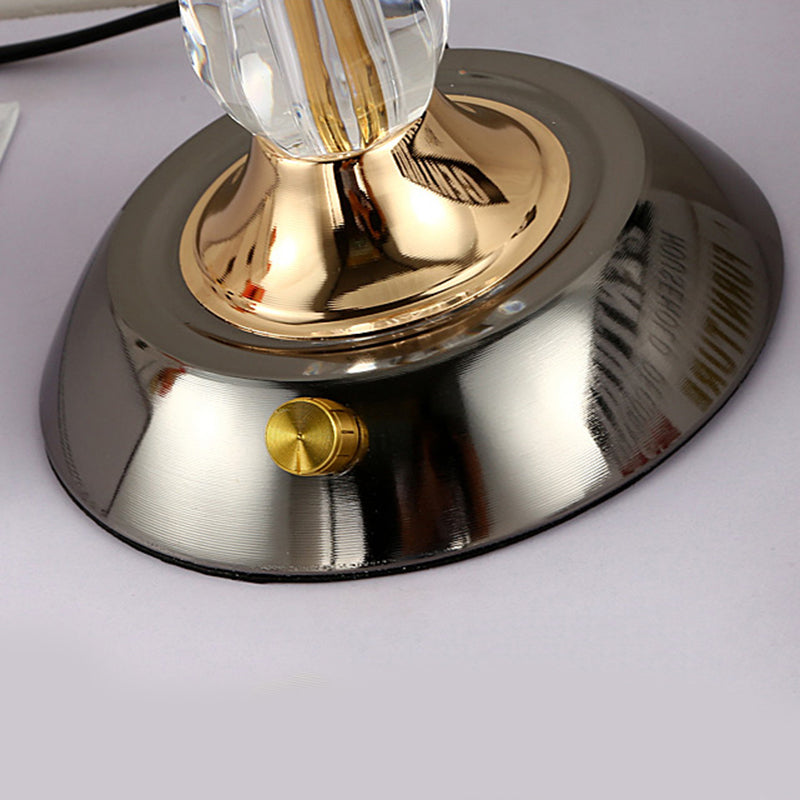 Ultra-moderne Einfachheit Domtisch Lampe weiße Glas Nachttisch-Lampe für Schlafzimmer
