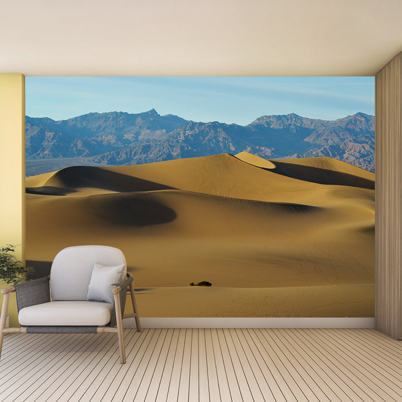 Photography Desert Scenery in Yellow Mural Wallpaper for Home Decor, Full Size