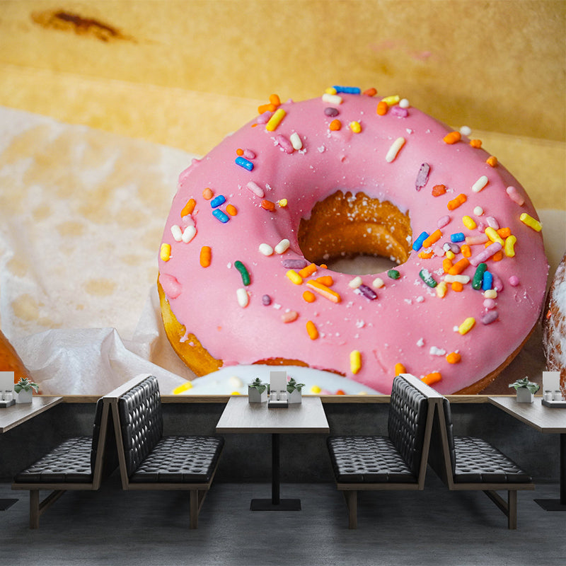 Tasty Dessert Mural Decal Modern Decorative Dessert Shop Wall Art, Stain Resistant