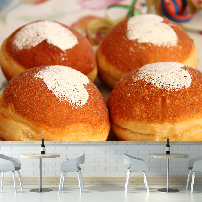 Tasty Dessert Food Mural Wallpaper Coffee Shop Cake Shop Wall Decor, Made to Measure