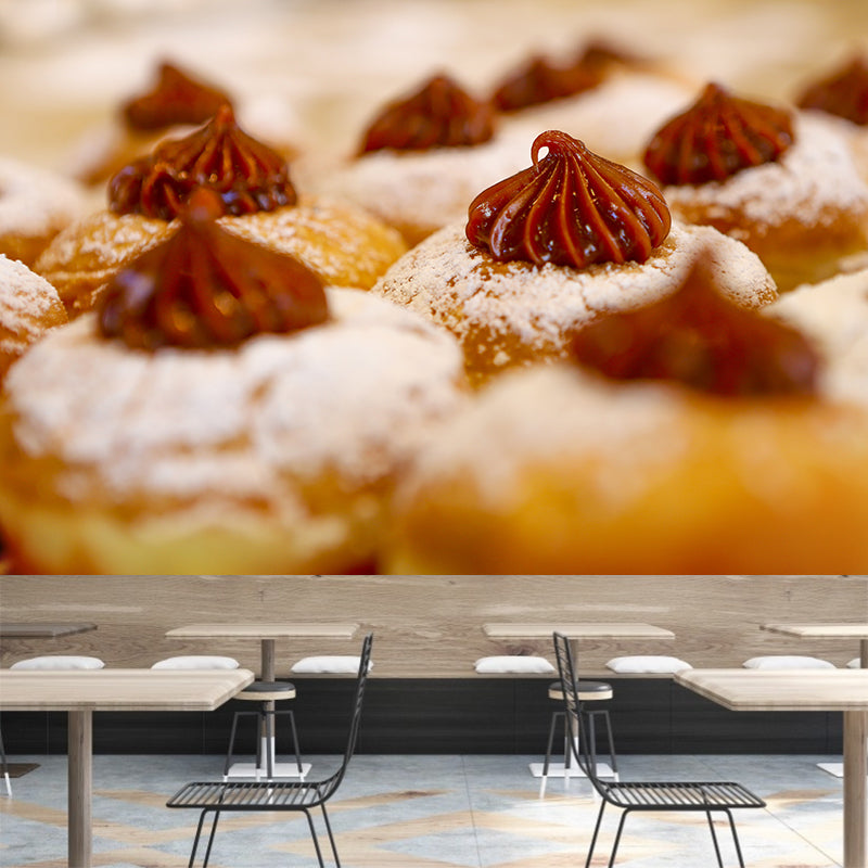 Tasty Dessert Food Mural Wallpaper Coffee Shop Cake Shop Wall Decor, Made to Measure