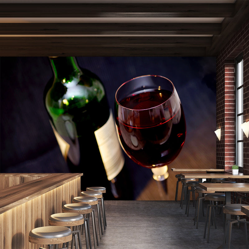 Grape Wine Wall Mural Modern Decoration for Bar Restaurant, Custom Size Available