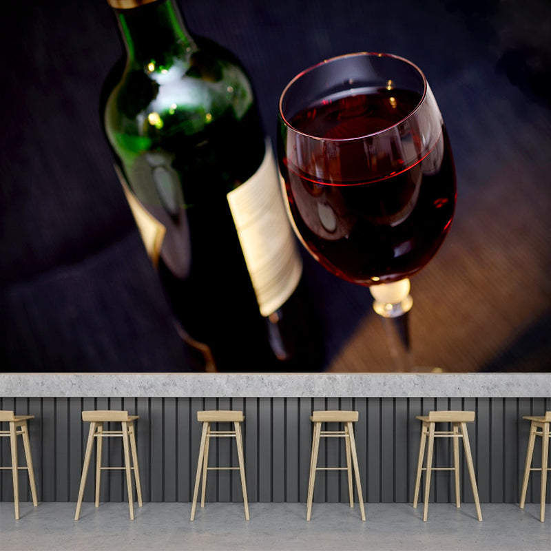 Grape Wine Wall Mural Modern Decoration for Bar Restaurant, Custom Size Available