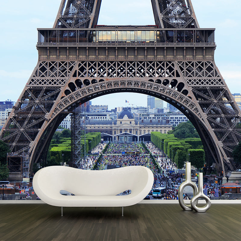 Architecture of Paris Houses Mural Decal Contemporary Water Resistant Wall Covering