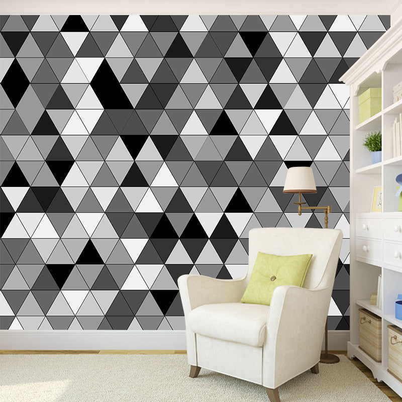 Light Color Modern Abstract Mural Wallpaper for Art Gallery, Personalized Size Available