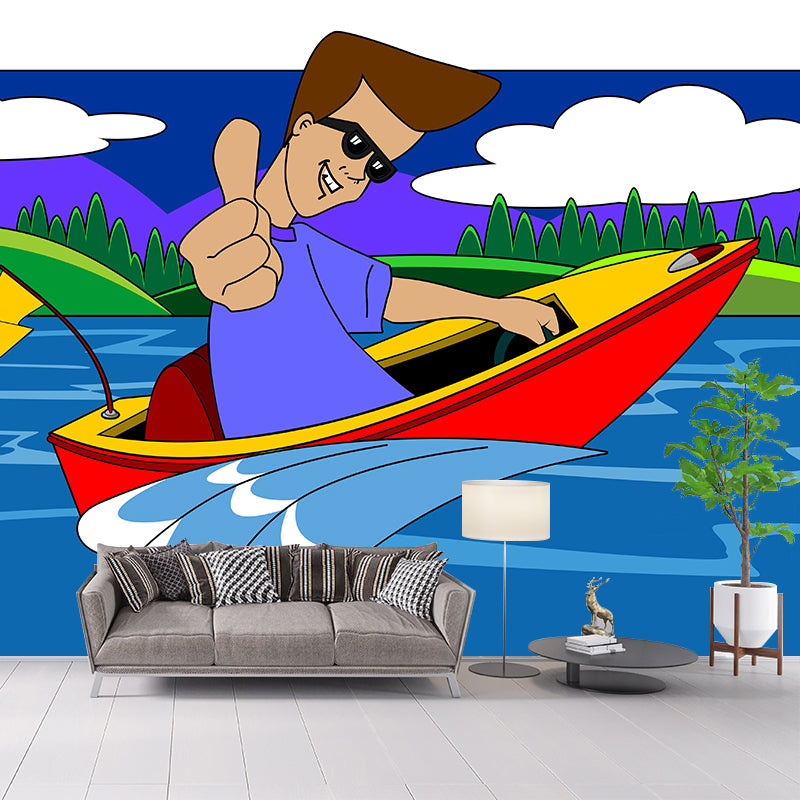 Innocence Cartoon Wall Mural Decal Stain Resistant Children's Room Wall Covering