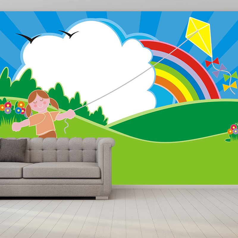 Innocence Cartoon Wall Mural Decal Stain Resistant Children's Room Wall Covering