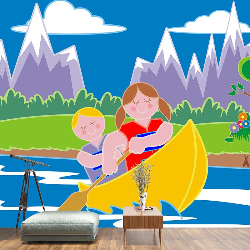 Innocence Cartoon Wall Mural Decal Stain Resistant Children's Room Wall Covering