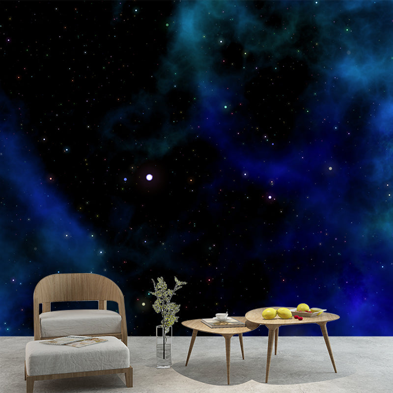Dark Universe Night Mural Decal Stain Resistant
Wall Covering, Made to Measure