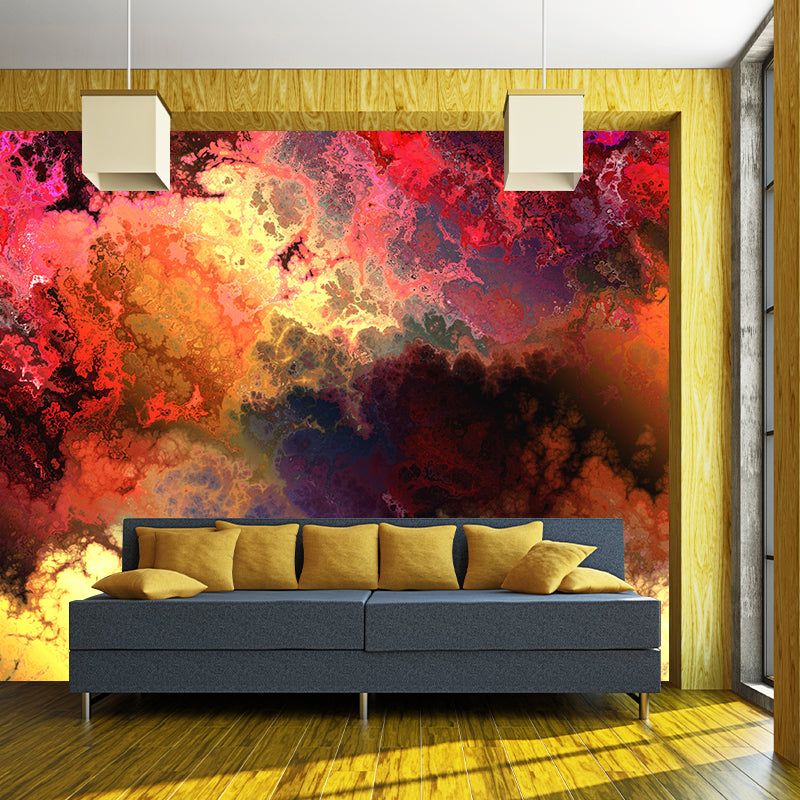 Dark Outer Space Wall Murals Stain Resistant Wall Art for Aisle Corridor
