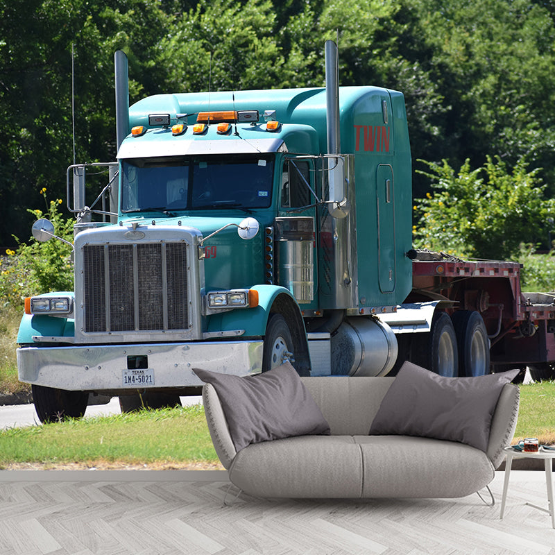 Contemporary Industrial Transportation Wall Mural Meeting Room Decor Moisture Resistant