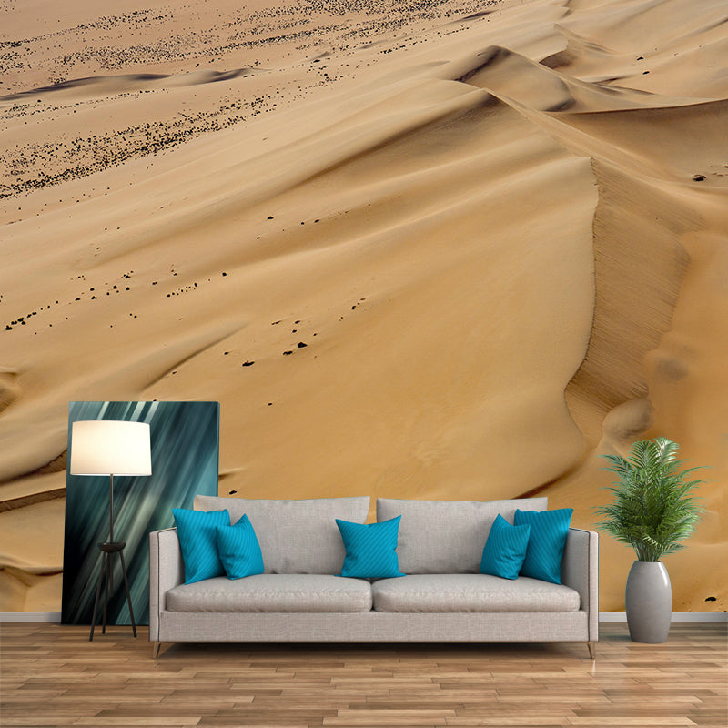 Photography Mural with Namibia's Desert Moisture Resistant Modern Style Bathroom Wall Art