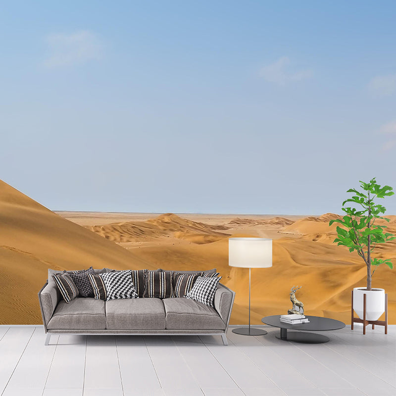 Photography Mural with Namibia's Desert Moisture Resistant Modern Style Bathroom Wall Art