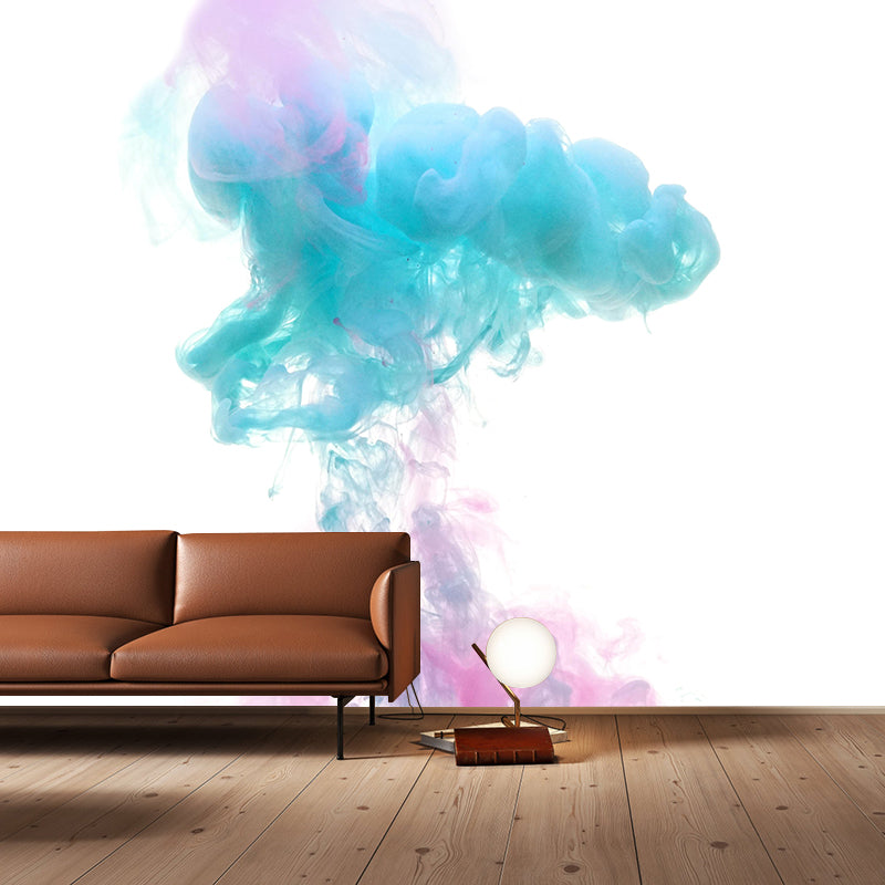 Contemporary Mural with Fusion of Two Inks Pattern Abstract Wall Art for Home Decor