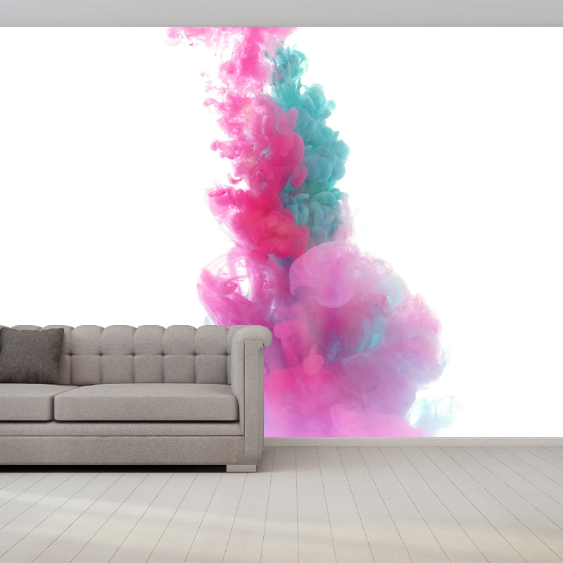 Photography Style Ink Fusion Wallpaper Mural Abstract Modern Wall Decor for Bedroom