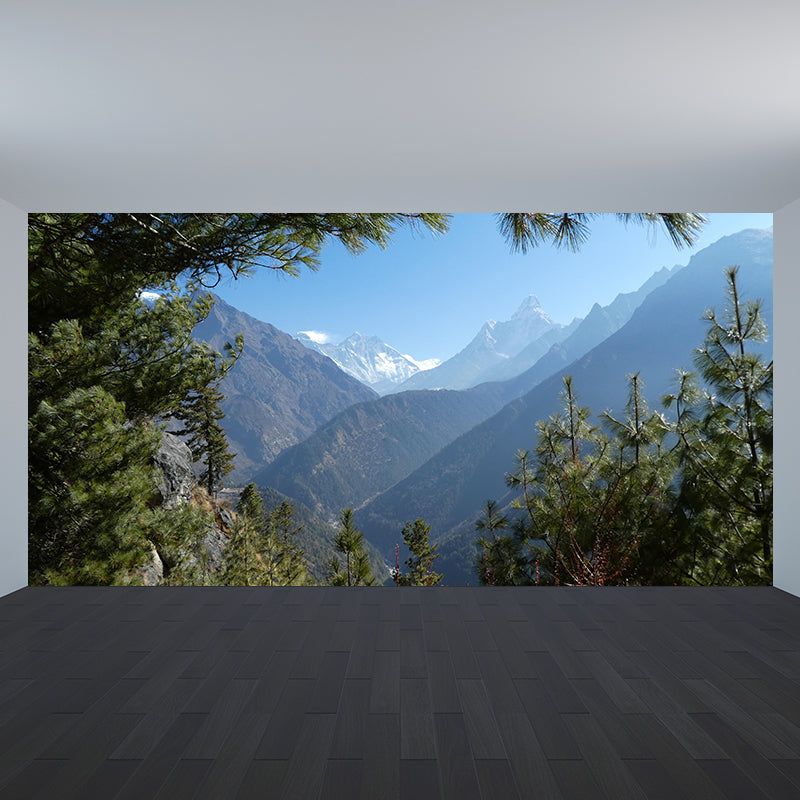 Mount Everest Mural Contemporary Mildew Resistant Family Room Wall Covering