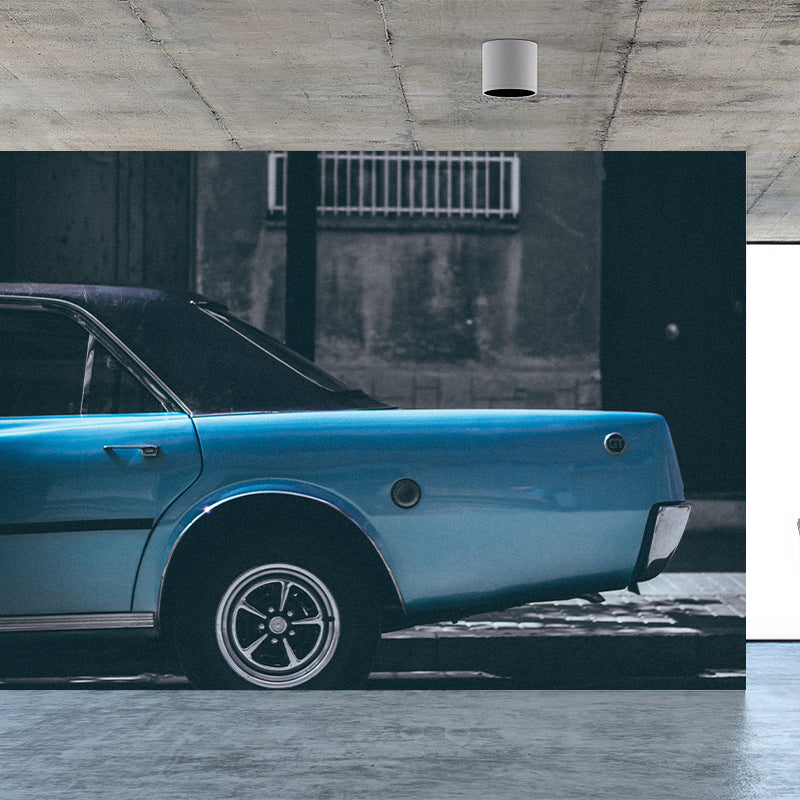 Stain-Resistant Car Mural Wallpaper Wall Art for Fitness Club Decoration