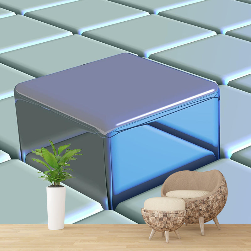 Illustration Geometric 3D Illusion Mural Eco-friendly Wallpaper for Wall Decor